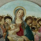 nv. 101 Sandro Botticelli (Werkstatt), Madonna mit Kind und Engeln, um 1480-90, Lindenau-Museum Altenburg