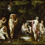 Jan Brueghel d. Ä. und Jacob De Backer Diana und Aktaion, ca. 1595 Öl auf Kupfer, 26,6 x 36,2 cmPrivatsammlung, England, Courtesy Johnny Van Haeften Limited, London