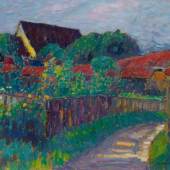 Alexej von Jawlensky Recto: Garten am Bauernhaus. Um 1907 Schätzpreis: € 500.000,-