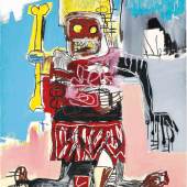Jean-Michel Basquiat Untitled, 1982 Acryl, Ölkreide und Sprühfarbe auf Holz Private Collection – courtesy of HomeArt Photo: Private Collection – courtesy of HomeArt © Estate of Jean-Michel Basquiat. Licensed by Artestar, New York