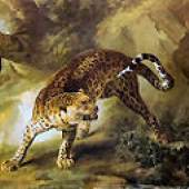 Jean-Baptiste Oudry Leopard Öl auf Leinwand Foto: Elke Walford