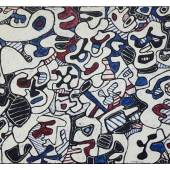 Lot 6 Dubuffet Épisode, 1967, acrylic on canvas, est. $3.5-4.5 million | 4,200,000