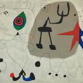 Joan Miró, Femme, étoiles, 1945, oil on canvas, est. $15-20 million