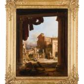 Jodocus Sebastiaen van den Abeele, A view of the Campidoglio, Rome, 1852, Est. £4,000 – 6,000