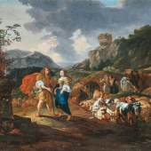 Johann Heinrich Roos (Otterberg 1631 - Frankfurt/Main 1685) Schäferpaar. Limitpreis:	18.000 € 