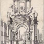 Johann Bernhard Fischer von Erlach: Triumphbogen der Fremden Kaufleute zum Einzug Josephs I. in Wien 1699, Wien Museum