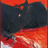 José Guerrero, Rojo sombrío (Düsteres Rot),  1964, Öl auf Leinwand, 126 × 114,5 cm © Colección Fundación Juan March, Museo de Arte Abstracto Español, Cuenca. Foto: Santiago Torralba