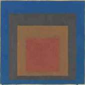 Josef Albers. Study for Homage to the Square: Night Shade 1957, oil on blotting, 29x29 cm