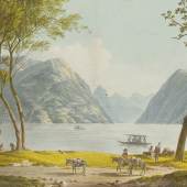  Joseph Rebell, Der Lago di Lugano mit Blick nach Vasolda, 1810  © Albertina, Wien 