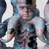 Julia Belova, Chandelier with lilac Angels, 2025 (c) Courtesy of the artist, Foto: Simon Veres