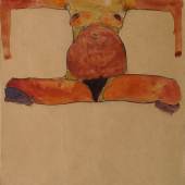 Egon Schiele Sitzender schwangerer Akt Aquarell auf Papier, 1910, 44,8 x 31 cm, Kallir WV Nr. 529  Zur Verfügung gestellt von: Galerie Kaiblinger – kunst.begegnung