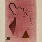 Wassily Kandinsky (1866 – 1944)  Das Kleine Blau | 1924 | Aquarell auf Papier, auf Karton gezogen | 48,6 x 33,6 cm Taxe: 80.000 – 120.000 €