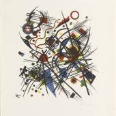 Wassily Kandinsky, Komposition, 1922, Farblithographie, aus der IV. Bauhaus-Mappe, Staatsgalerie Stuttgart, Graphische Sammlungen, © VG Bild-Kunst, Bonn 2014 