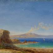 Karl Blechen (1798 – 1840) – Nachfolge Der Golf von Neapel | Öl auf Papier, auf Karton gelegt | 14 x 32,5 cm Ergebnis: 42.570 Euro
