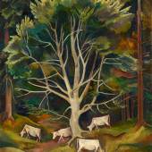 Karl Hofer (1878 – 1955) Kühe im Wald | 1912/13 Öl auf Leinwand | 129 x 103 cm Schätzpreis: € 60.000 – 80.000