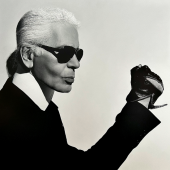 Karl Lagerfeld, Selbstportrait, © Karl Lagerfeld