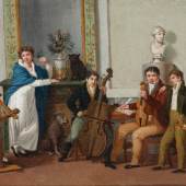 Familienszene Unbekannter Maler Um 1810/20 Leinwand © Gesellschaft der Musikfreunde in Wien 