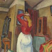 WACKER, Rudolf  1893 – 1939 Ilse im Atelier vor dem Spiegel stehend 1922  € 15.000 – 30.000