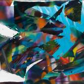 Katharina Grosse (1961)  Ohne Titel | 2015 | Acryl auf Leinwand | 394 x 418 cm Ergebnis: 387.000 Euro