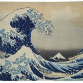 Katsushika Hokusai (1760–1849), Die große Welle vor Kanagawa, 1830–31, Blatt 1 aus der Serie „36 Ansichten des Fuji“, MK&G, Foto: MK&G/Ryo Akama