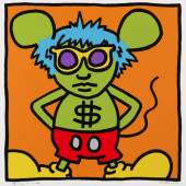 Keith Haring Andy Mouse Farbserigrafie, 1986 91,5 x 90,5 cm / 36 x 35,6 inches € 100.000-150.0000