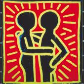 Keith Haring Ohne Titel, 1982 Vinylfarbe auf Vinylplane © Keith Haring Foundation