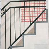 Heiner Kielholz (*1942), Treppe San Rocco, 2010, Öl auf Spanholzplatte, 49.3 x 42 cm © Künstler