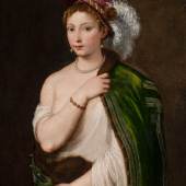 Tizian Junge Frau mit Federhut 1534/36 Sankt Petersburg, Eremitage © The State Hermitage Museum, 2021, Foto: Dmitri Sirotkin