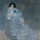Gustav Klimt Marie Henneberg , 1901/02 Öl auf Leinwand 144,5 x 144,5 x 7 cm Stiftung Moritzburg, Halle an der Saale Foto © Klaus Göltz, Halle 