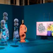 Jakob Lena Knebl &amp; Ashley Hans Scheirl, view of the exhibition Doppelganger!,  Palais de Tokyo, 19.10.23 – 07.01.24. Courtesy of the artists. Photo: Aurélien Mole Copyright: Courtesy of the artists. Photo: Aurélien Mole