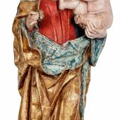 Gotische Madonna Schwaben um 1480 H: 93 cm  Zur Verfügung gestellt von: Kössl Kunst & Teppich
