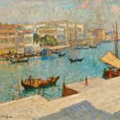 Konstantin Gorbatov (1876 – 1945) Blick auf den Canal Grande in Venedig | Öl auf Leinwand | 65 x 81 cm Taxe: € 20.000 – 30.000