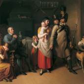 Johann Peter Krafft, Der Abschied des Landwehrmannes, 1813 Öl auf Leinwand 281 x 351 cm © Belvedere, Wien