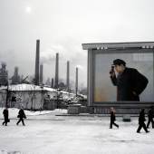 Kim Chaek Stahlwerke, Chongjin, Nordkorea, 1986 © Hiroji Kubota/Magnum Photos