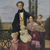 L.A.F Aumont Familie Ruperti 1835 Ölgemälde Foto SHMH Hamburg Museum