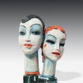 Gudrun Baudisch / Wiener Werkstätte, Doppelkopf, Modell Nr. 584, Keramik, 1929 GALERIE BEL ETAGE,