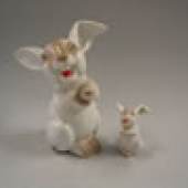 Zwei lachende Kaninchen Rosenthal.  
Limit 40,-- EURO
