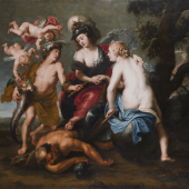 LAMPRONTI GALLERY Peter Paul Rubens and Studio  The Triumph of Justice  Oil on canvas  145 x 170 cm