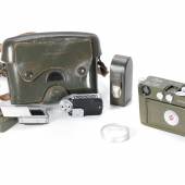 A Leica M3 from the former German Bundeswehr in a NATO olive green version from 1966 brought 162,500.00 after a starting price of EUR 30,000.00.