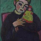 Alexej von Jawlensky Kind mit Puppe, 1910 Öl auf Holz 61 × 50,5 cm Dauerleihgabe im Belvedere © Thyssen-Bornemisza Collections © VBK, Wien, 2013