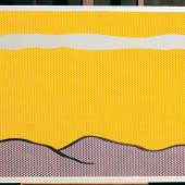 Roy Lichtenstein Yellow Sky, 1966 Kunstharzfarbe (Magna) auf Baumwolle, 91,5 x 172.5 cm (c) Stiftung Sammlung Kurt Fried des Ulmer Museums