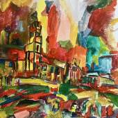 Lisa Weidemann, Neues Rathaus Größe: 42x29,7cm Aquarell auf Papier