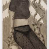  Laura Limbourg  Selfportrait with Vase, 2023 Acryl auf Leinwand 180 x 80 cm