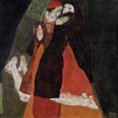 Egon Schiele, Kardinal und Nonne ("Liebkosung"), 1912 Leopold Museum, Wien