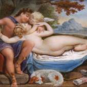 "Venus und Adonis", Miniatur 18. Jh., Sammlung Dr. Löer, Neues Schloss Bayreuth