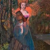 Ernst Fuchs * Lady Gainsborough, 1990 Öl auf Leinwand; gerahmt; 81 × 64,5 cm, Schätzpreis:	15.000 - 30.000 EUR