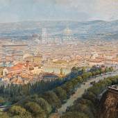 Friedrich Frank Blick auf Florenz Aquarell auf Papier; 55 × 95 cm, Aufrufpreis:	3.000 EUR