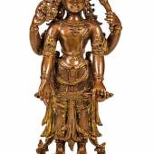 Vishnu Nepal, 16. Jh. Kupfer mit Resten von Vergoldung. Schätzpreis:	500 - 700 EUR Zuschlagspreis:	11.500 EUR