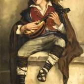 Théo von Rysselberghe (1862-1926), Der Junge Musikant, Öl auf Holz, 1880, Mindestpreis:	12.000 EUR