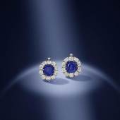  Los 136 A magnificent pair of late 19th century sapphire and diamond earrings Verkauft für £1.538.500 (€2.136.508) inkl. Zuschlag